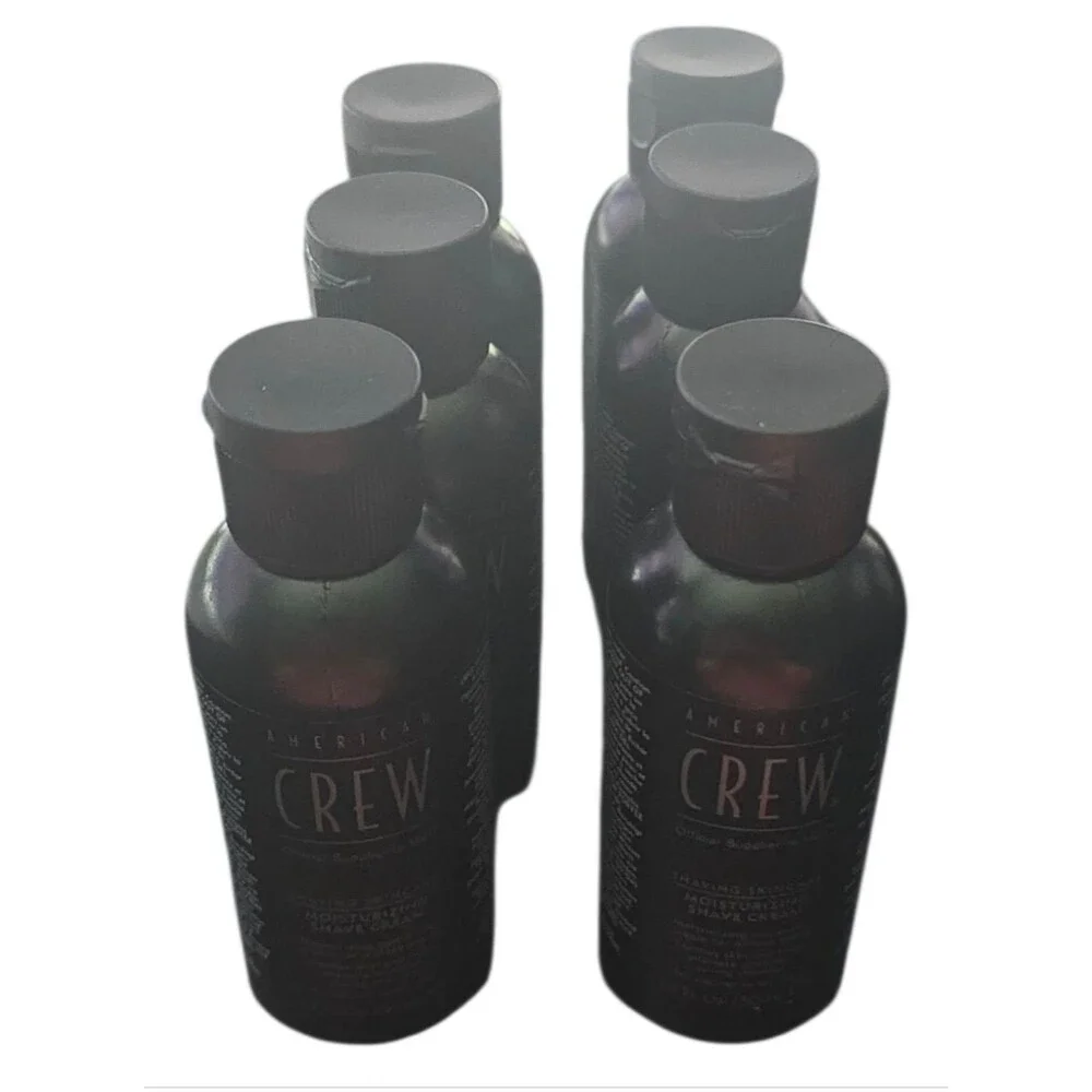 American crew six-pack bundle of men's moisturizing shave cream